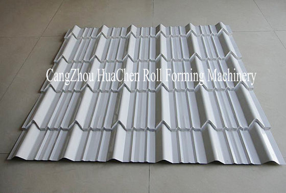 70 mm schachtdiameter dubbele laag rollenvormende machine met 11 rij rollers en PLC-besturing