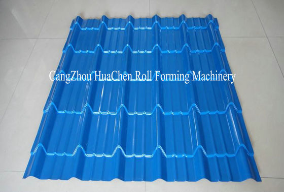 380V 50 Hz staal tegel Roll vormen Machine met Compture PLC besturing / Cr12mov Blade