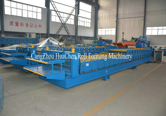 PLC van Siemens verglaasde de Controle Dubbele Laag Broodje Vormt Machine voor Dak