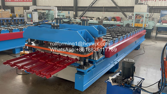 Rib Tile Roofing Cold Roll die Machine voor de Plaat van het Kleurenstaal vormen