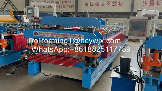 Automatisch het Metaalbroodje die van de Kettingsoverdracht Machine Dubbele Laag voor Dak vormen