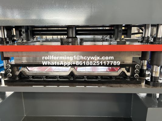 380v 3 fase 50hz dakplaat rollen vormmachine voor dikte 0,3-0,8 mm