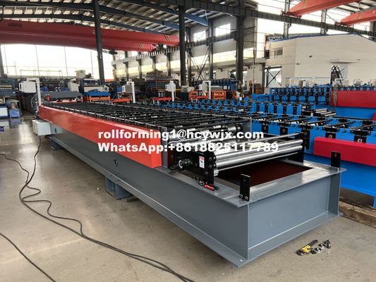 380v 3 fase 50hz dakplaat rollen vormmachine voor dikte 0,3-0,8 mm