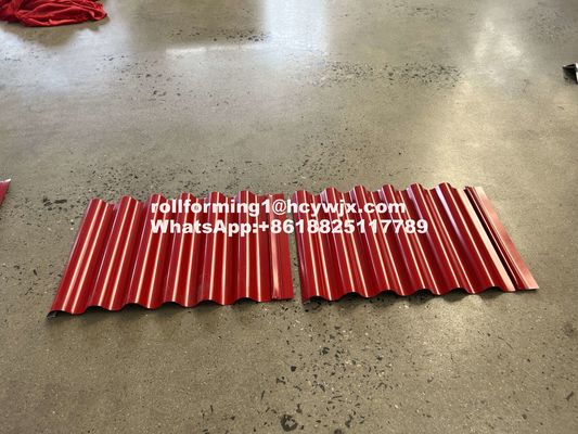 15m/min snelheid gegolfde plaatmachine Omron Encoder betrouwbare prestaties