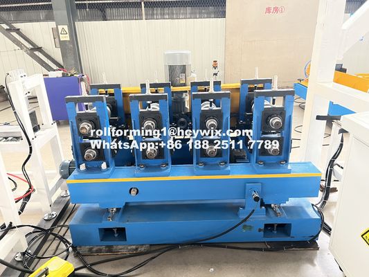 14 Stations Racking Beams Roll Forming Machine Line Met Stand Type Structure