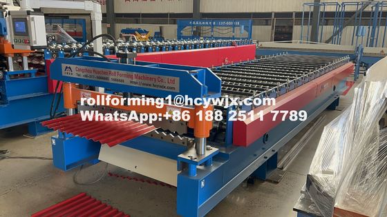 45# Stalen rollen gegolfde rollenvormende machine 15-20m/min Vormingssnelheid