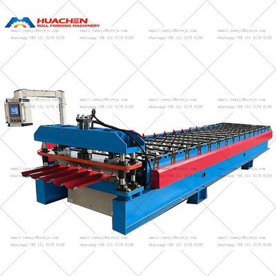 High Speed Trapezoïdale vorm Metal Rib Type Roof Roll Forming Machines Hot Sale Model In de Braziliaanse markt