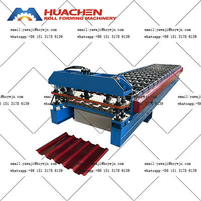 Modieuze dubbele dakrolvormende machine met hoge snelheid
