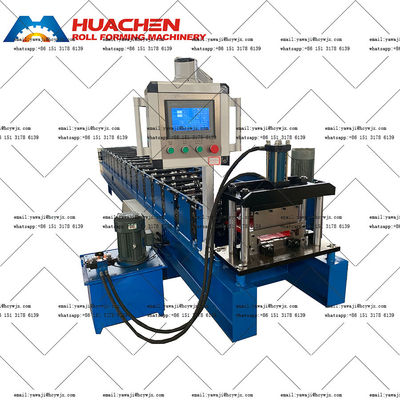 Duurzame hydraulische dakrolvormende machine met 0,3-0,6 mm materiaaldikte en CR12 snijmachine