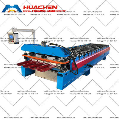 380v 50Hz 3 fasen Ibr Aluminium Steel Roof Roll Forming Machine Met Duurzame Rollers