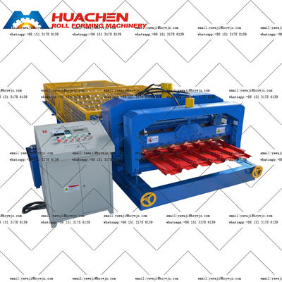 0.3mm Aluminiumprofiel geglazuurde plaat rollen vormmachine