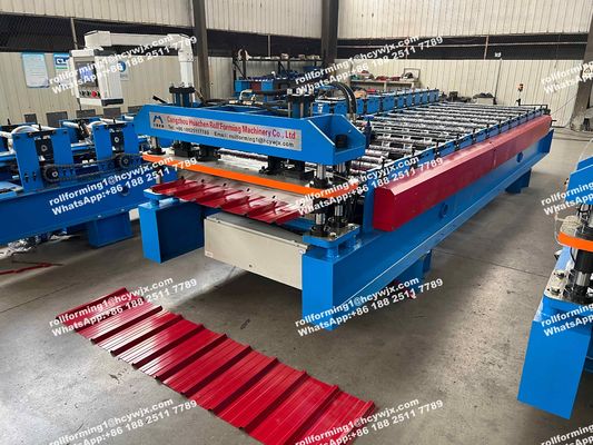 Ethiopië 600 PLC Besturingssysteem Dakplaat Machine IJzer Rolmachine