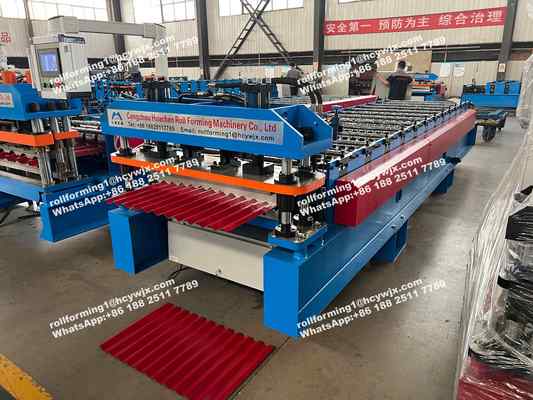 High Speed Chain Transmission gegolfde vormmachine voor wand en zijpaneel