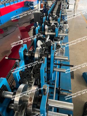 Automatische 80 tot 300 mm verstelbare C Z Purlin verwisselbare rolvormmachine
