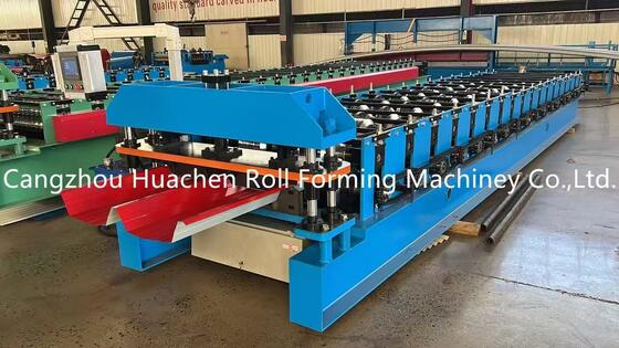 24 Rollers Steel Roofing Sheet Roll Forming Machine met 45# Steel quenching en plating en 12 maanden garantie