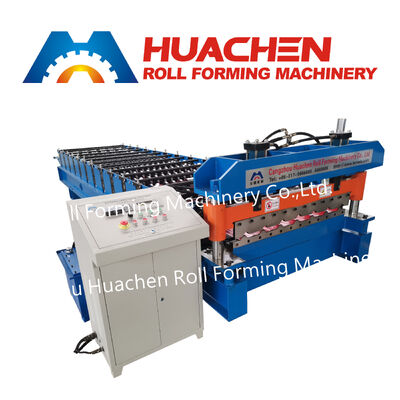 Hoogwaardige stalen plaatvormende wiel / trapezium Ibr dakpaneelvormende en rollende machine