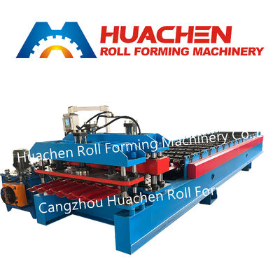 High Efficiency Gear-Driven Trapezoïde Steel Sheet Roll Forming Machine