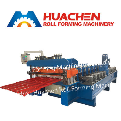 Automatische enkellaagse metalen golfplaatwalsmachine - Rolvormmachine voor dakpannenproductie - Industriële apparatuur