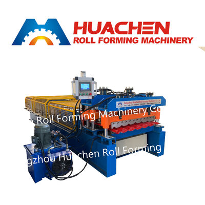 Metalen dakplaten van staal Crimping Wall Panel Curving Profile Tile Making Roll Forming Machine