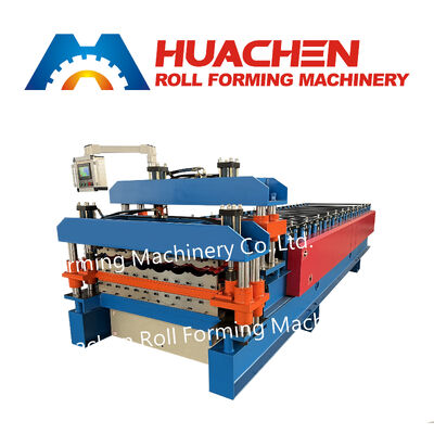 Volledig automatische trapeziumvormige dakplaat rollvormende machine voor metalen dakpanelen