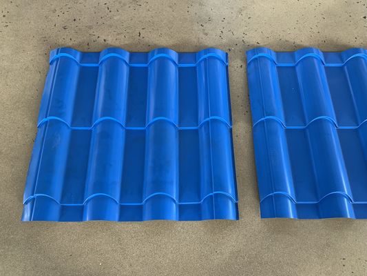 Walst de metaaldak Verglaasde Tegel het Vormen van Machine met 5T Handdecoiler koud