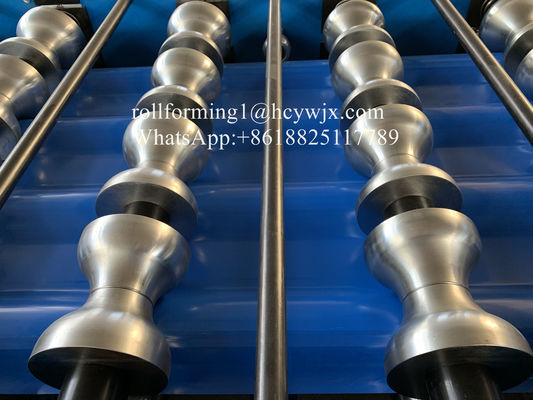 Walst de metaaldak Verglaasde Tegel het Vormen van Machine met 5T Handdecoiler koud