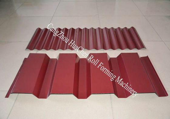 PLC van Siemens verglaasde de Controle Dubbele Laag Broodje Vormt Machine voor Dak